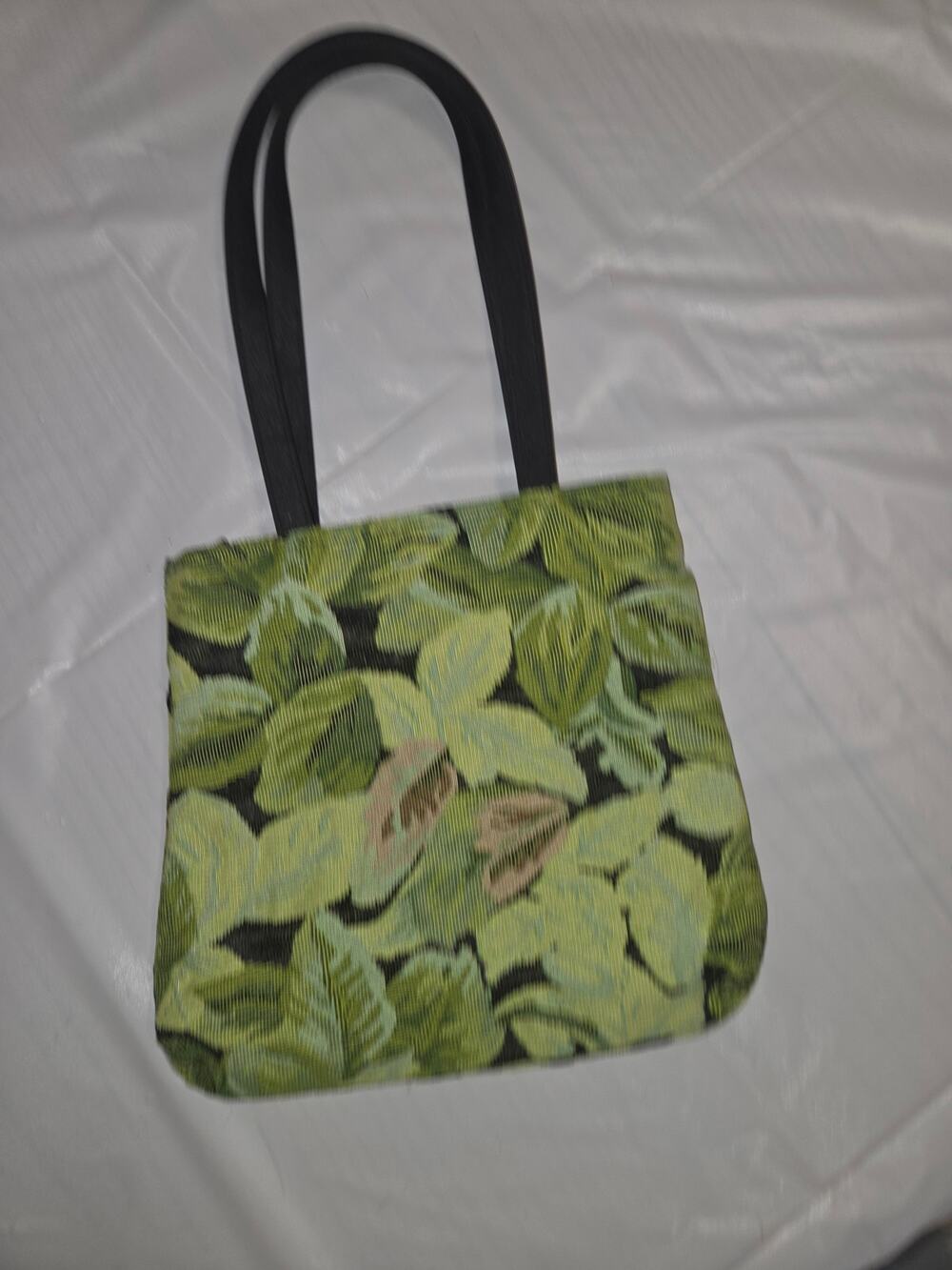 80s Green Leaf Purse